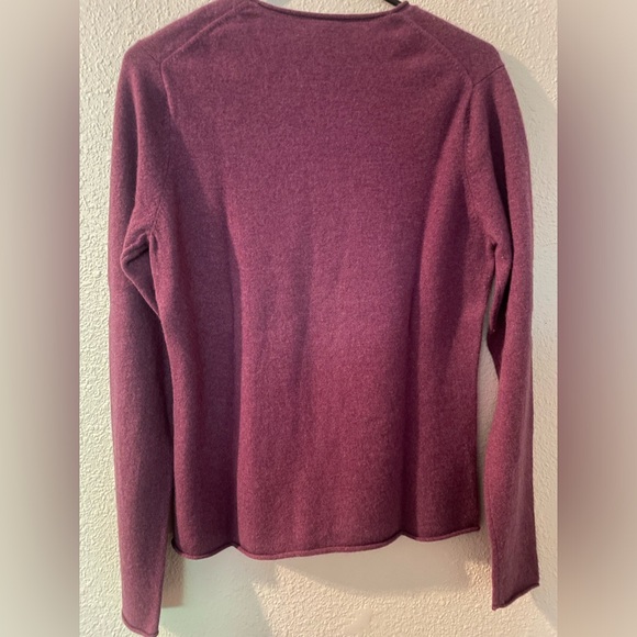XL purple 100% cashmere sweater - Picture 5 of 5